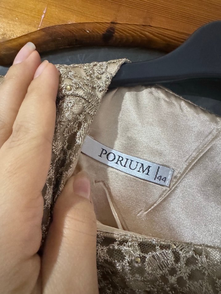 Uzun Mor Drapeli Kadın Abiye Elbise - Görsel 5