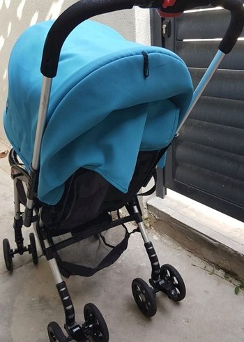Mavi Bebek Arabası Katlanabilir Model - Görsel 7
