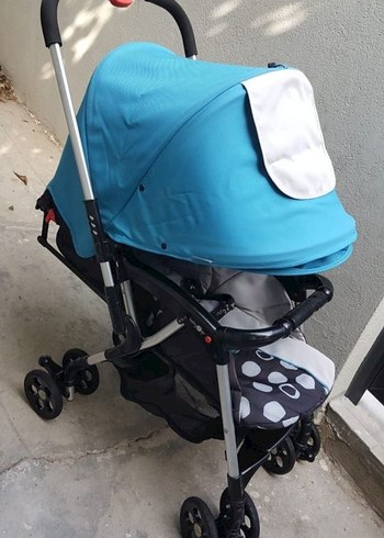 Mavi Bebek Arabası Katlanabilir Model - Görsel 3