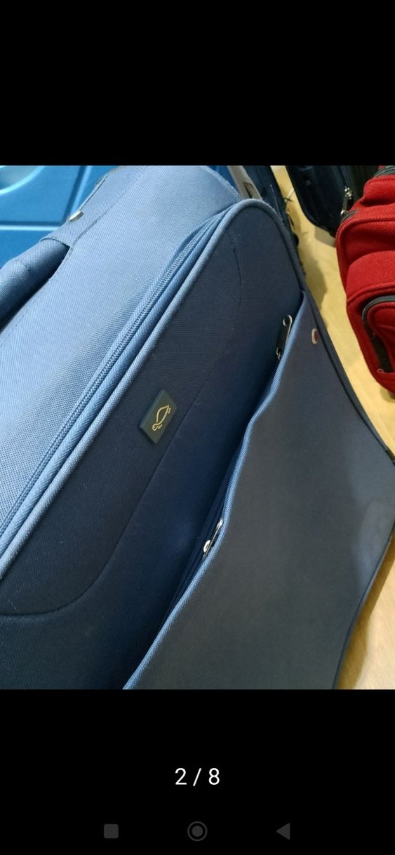 Koyu Mavi Erkek Valiz, Tokalı - Görsel 2