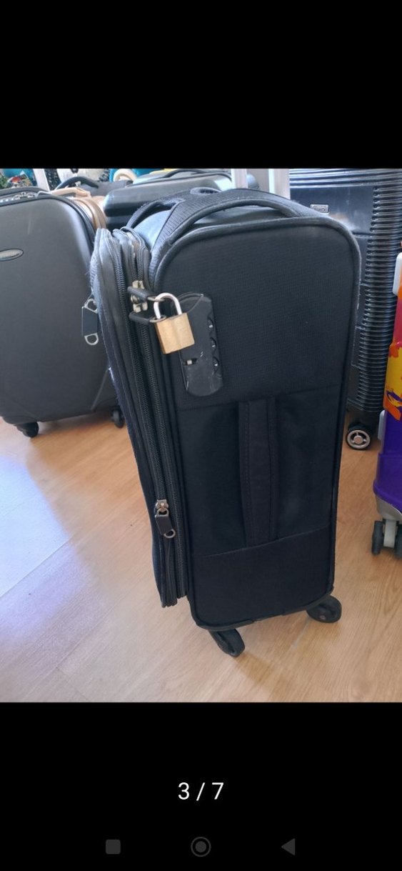 Siyah Erkek Seyahat Valizi Tokalı - Görsel 3
