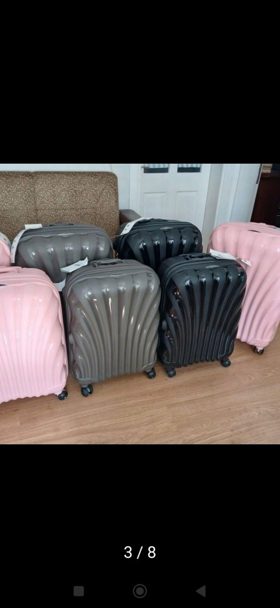 madam Koko orjinal Pembe Pliseli Minimalist Erkek Valiz - Görsel 2