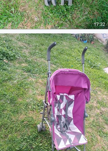 Pembe ve Gri Bebek Arabası - Görsel 4