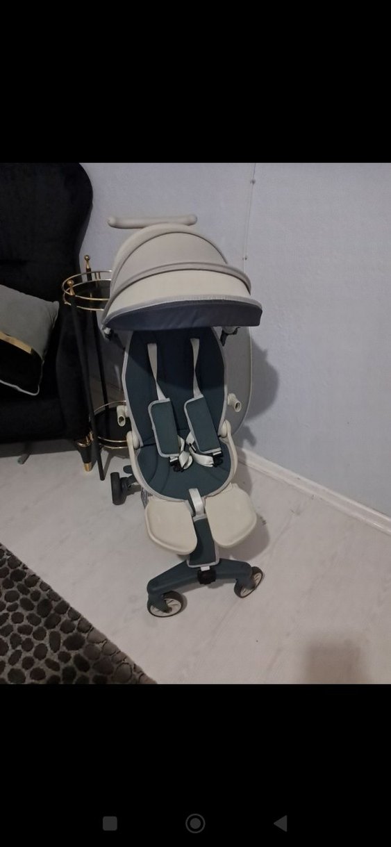 kabin boy Gri Bebek Arabası Katlanabilir Tasarı - Görsel 2