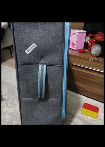 orta boy kumaş valiz - Görsel 2