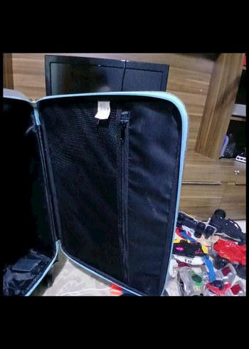 orta boy kumaş valiz - Görsel 3