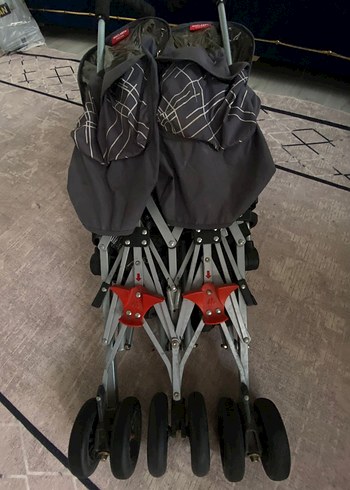 Siyah Çiftli Bebek Arabası - Görsel 7