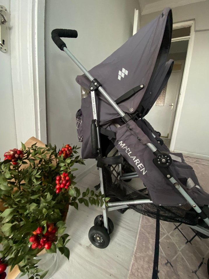 Siyah Çiftli Bebek Arabası - Görsel 4