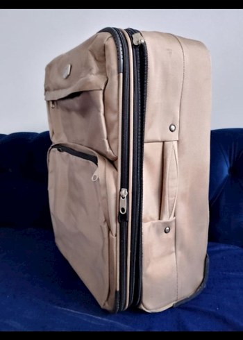 Bej Erkek Seyahat Çantası Tokalı - Görsel 5