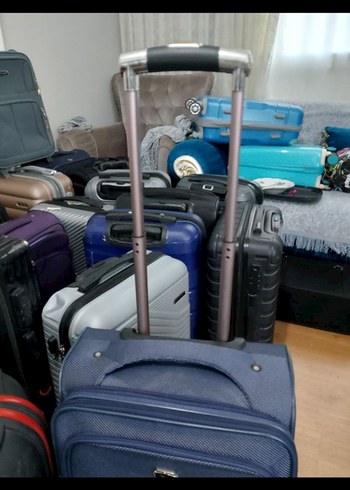 Mavi Erkek Valiz - Tokalı, Dört Tekerlekli - Görsel 3