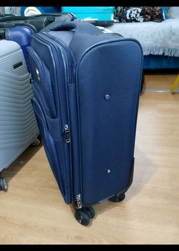 Mavi Erkek Valiz - Tokalı, Dört Tekerlekli - Görsel 2