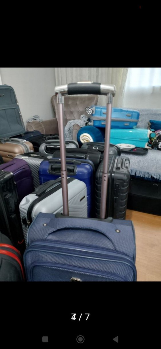 Mavi Erkek Valiz - Tokalı, Dört Tekerlekli - Görsel 3