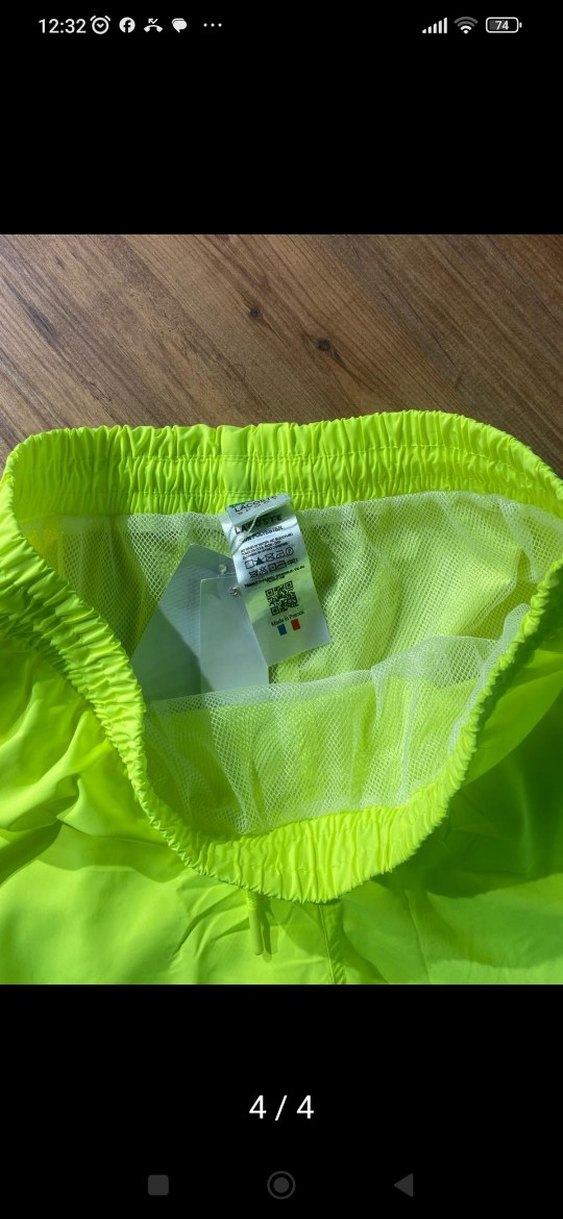 Lacoste Erkek Sarı Mini Şort - Görsel 2