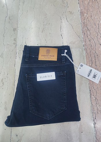 Slim Fit Lacivert Erkek Kot Pantolon