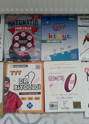 TYT Matematik, Geometri, Biyoloji, Türkçe Soru Bankası Seti