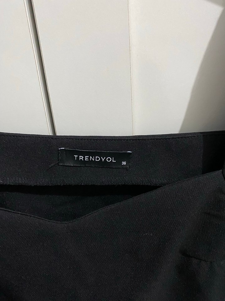 Siyah Mini Kadın Bluz, Uzun Kollu, Teknolojik Kumaş - Görsel 3