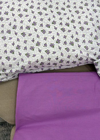 Mor Pastel Düz ÇARŞAF SETİ - Görsel 2