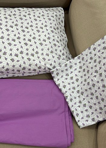 Mor Pastel Düz ÇARŞAF SETİ - Görsel 3