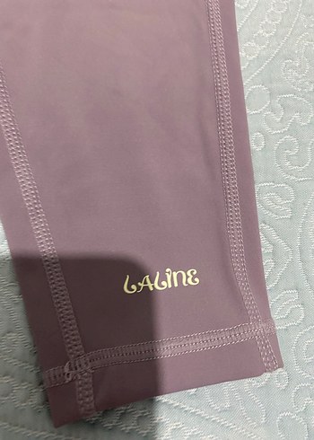 Mor Pastel Midi Kadın Tayt - Görsel 2