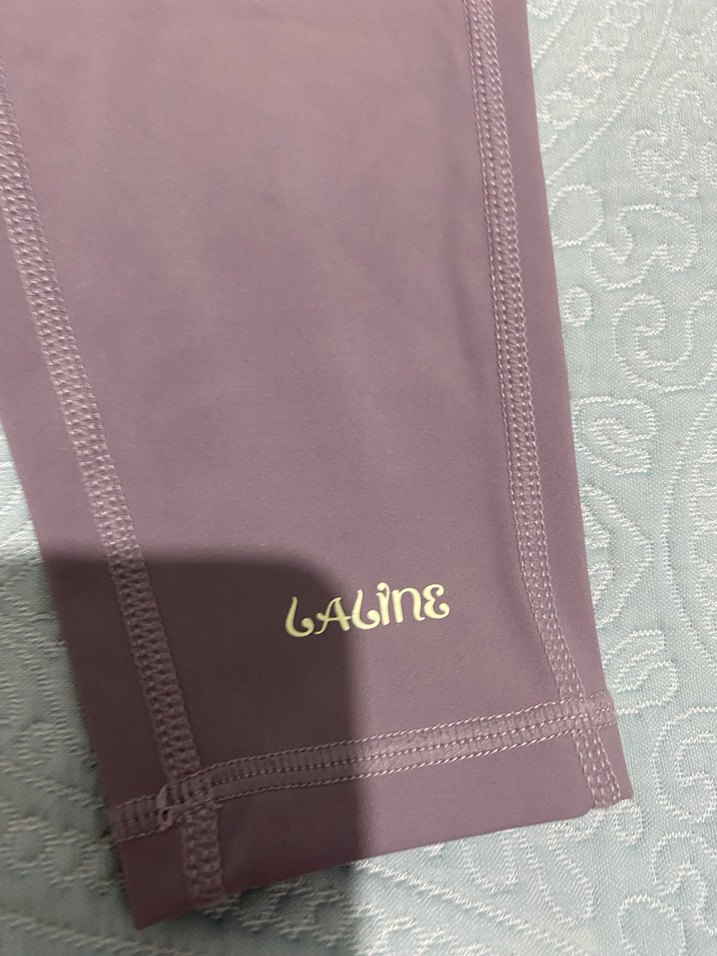 Mor Pastel Midi Kadın Tayt - Görsel 2