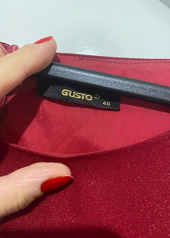 Bordo Uzun Kollu Salaş Kadın Elbise - Görsel 5