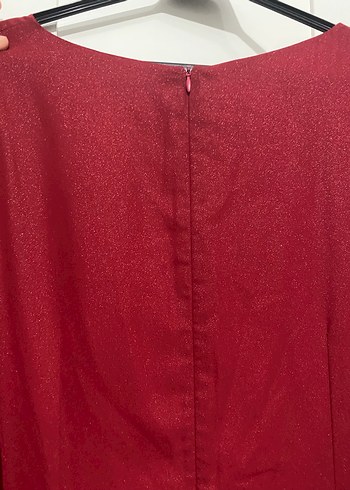 Bordo Uzun Kollu Salaş Kadın Elbise - Görsel 6