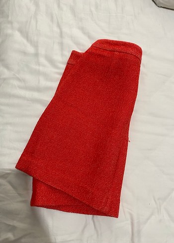 Kırmızı Mini Kadın Etek - Görsel 2