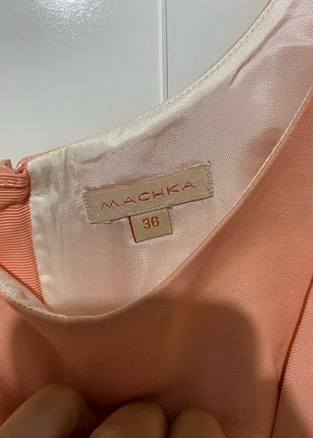 Pudra Pileli V Yaka Midi Elbise - Görsel 2