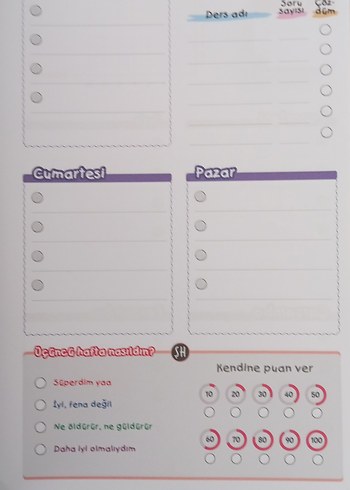Beden Şenol Hoca Sarı Ders Çalışma Programı Planlayıcı