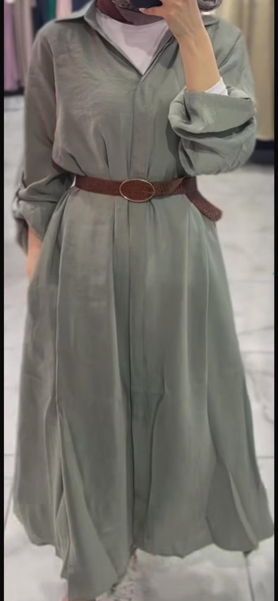 gömlek elbise - Görsel 3