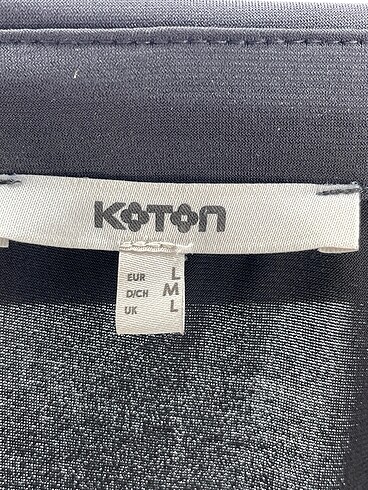 l Beden siyah Renk Koton Bluz %70 İndirimli.