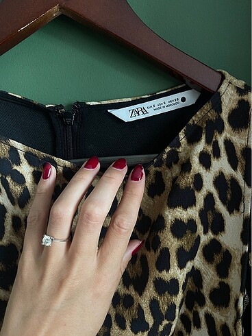 Zara Zara kısa elbise leopar