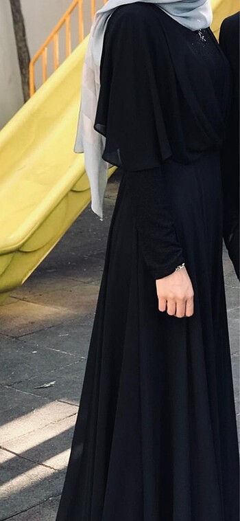 Şık siyah abiye