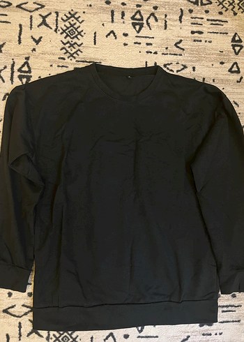 Siyah Uzun Kollu Kadın Sweatshirt