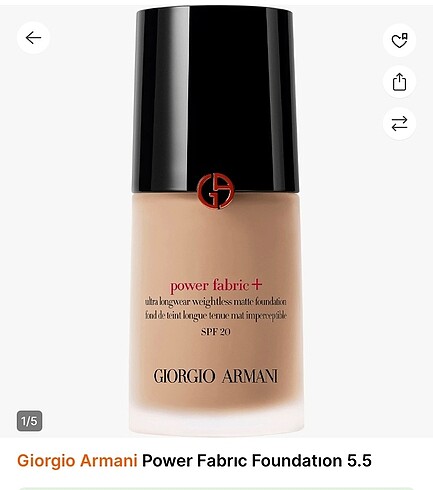  Beden Renk Gırorgıo Armanı power fabric+ fondoten