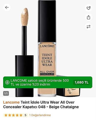 Beden Lancôme TEINT ULTRA WEAR CONCEALER