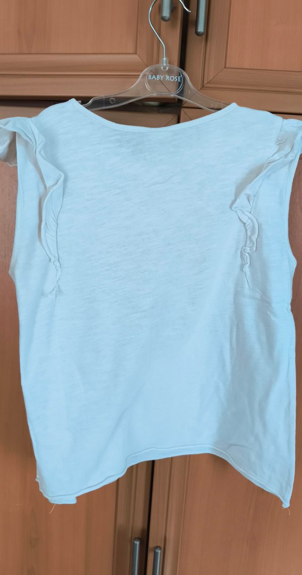 Kız Çocuk Kolsuz Baskılı Tişört - Görsel 2