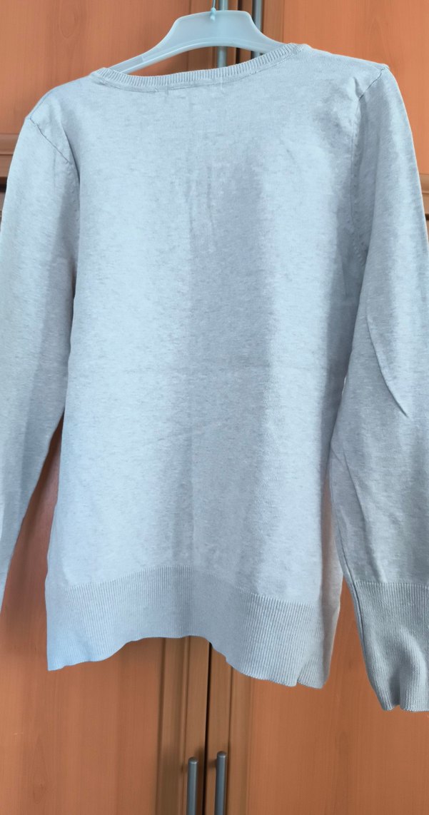 Bej Kadın Uzun Kollu Triko Kazak - Görsel 2