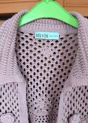 Dilvin marka kısa kollu Örgü Bolero - Görsel 2