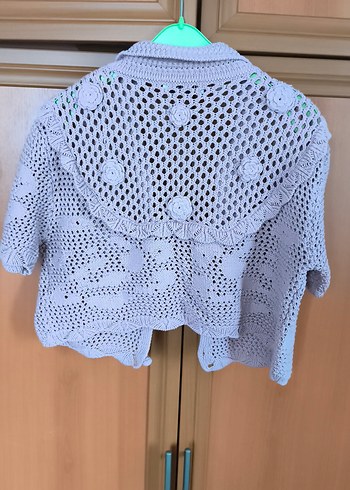 Dilvin marka kısa kollu Örgü Bolero - Görsel 3