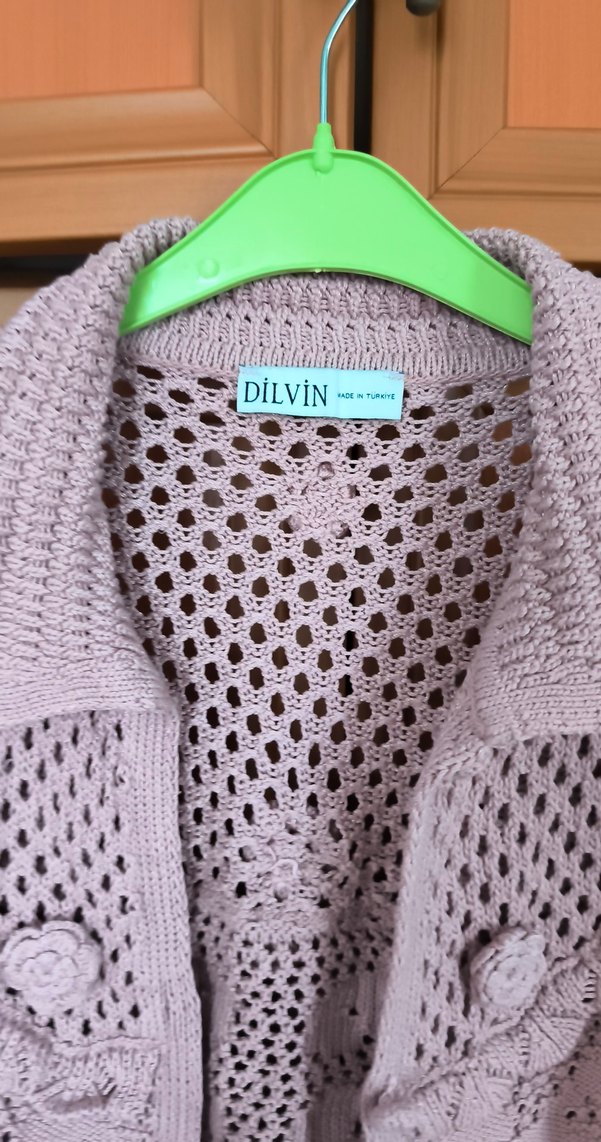Dilvin marka kısa kollu Örgü Bolero - Görsel 2