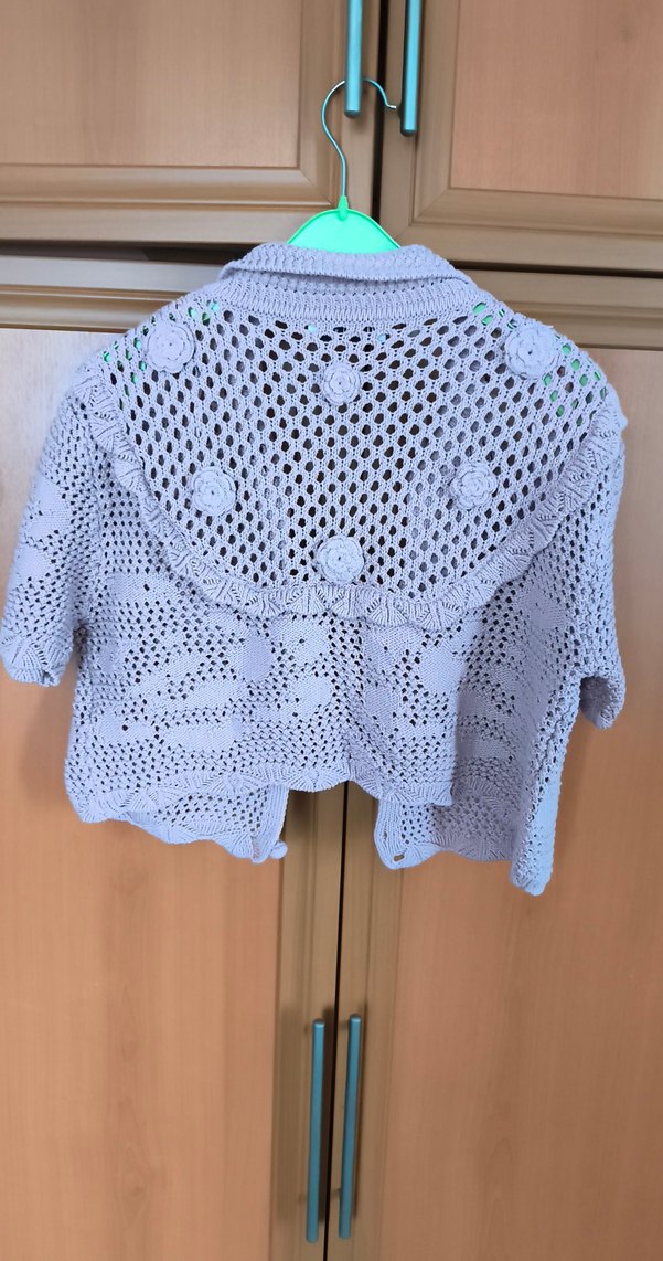 Dilvin marka kısa kollu Örgü Bolero - Görsel 3