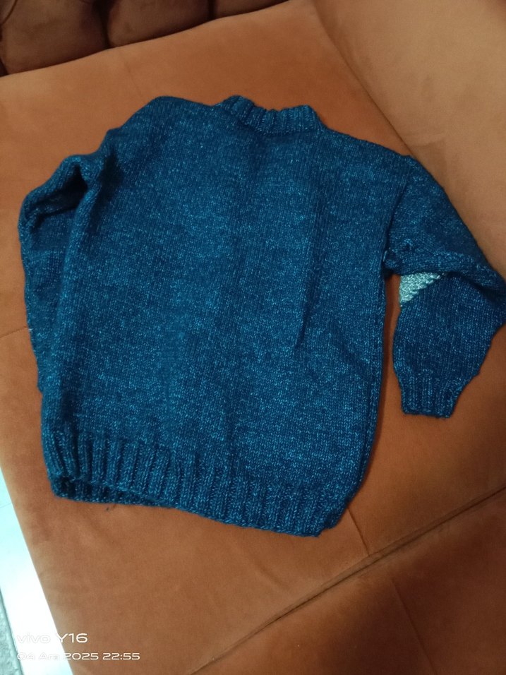 Erkek Çocuk Örgü Uzun Kollu Hırka el örgüsü - Görsel 4