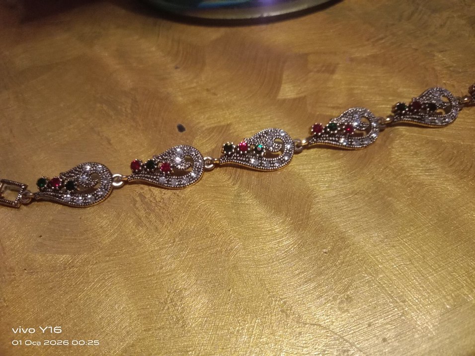 Zincir Detaylı Vintage Bileklik - Görsel 3