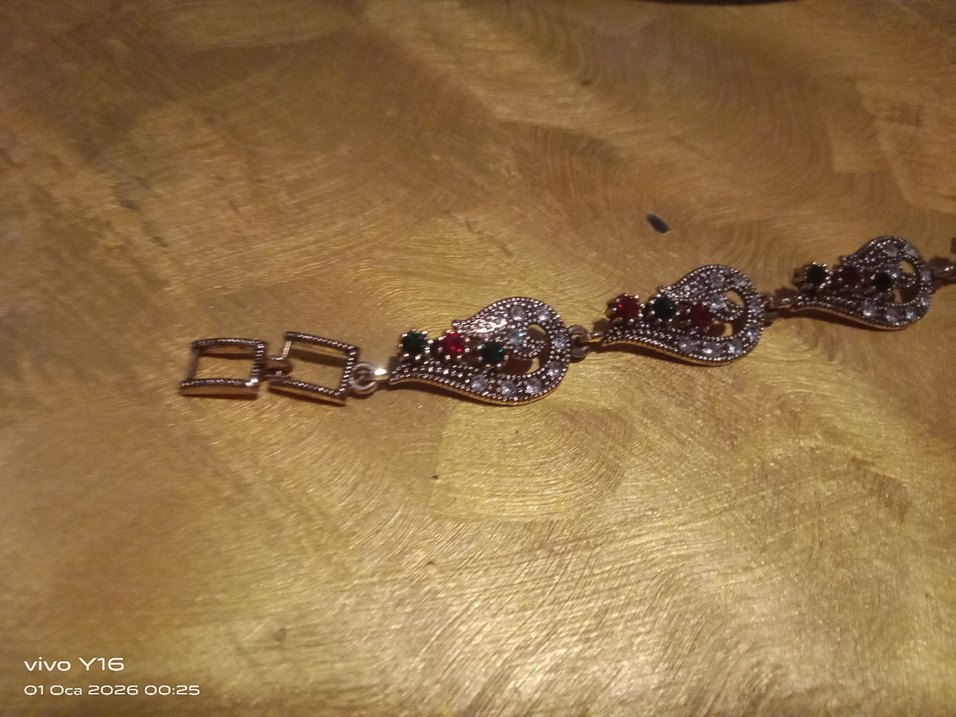 Zincir Detaylı Vintage Bileklik - Görsel 2