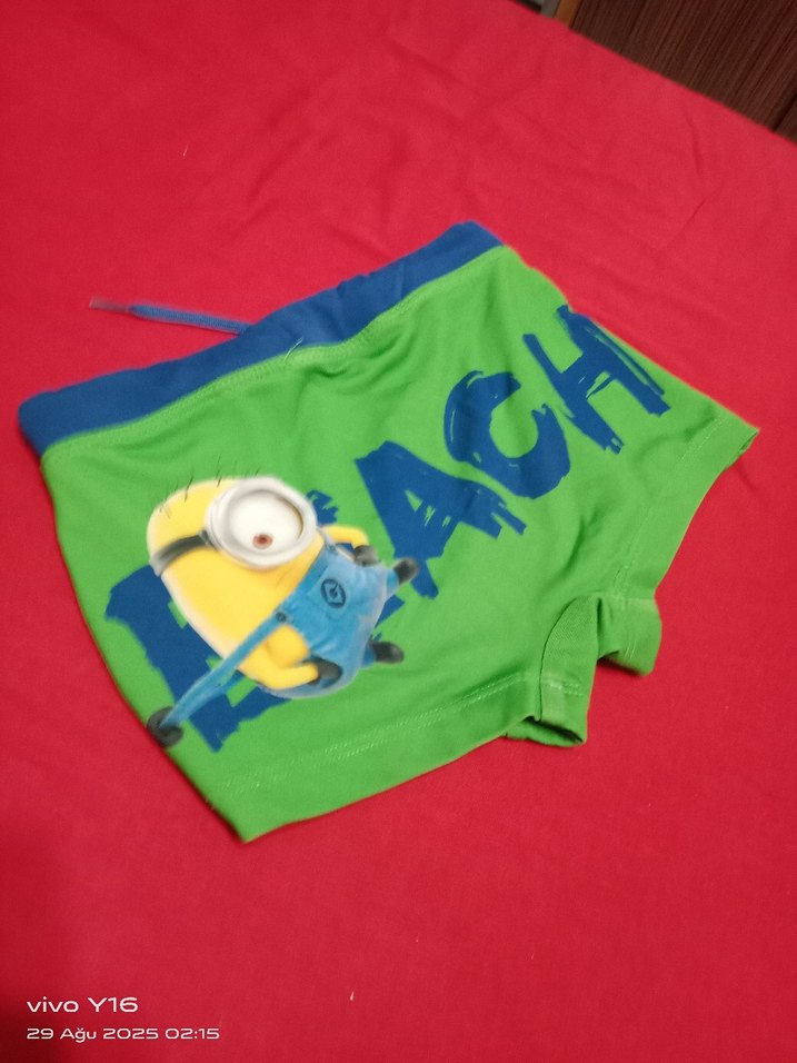 Renkli Baskılı Erkek Çocuk Mayo Şortu - Görsel 2