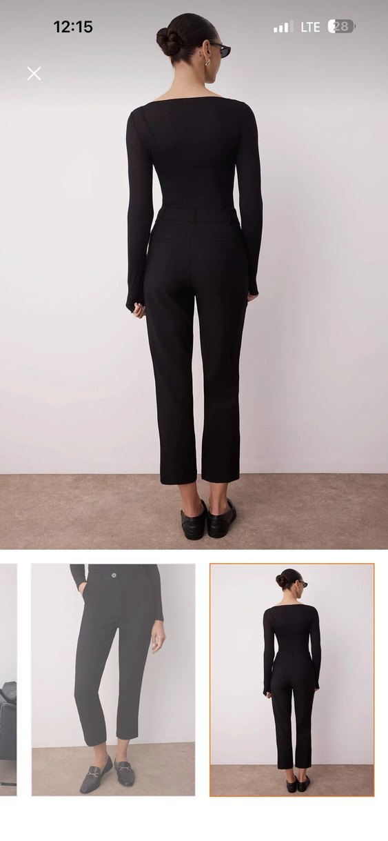 Kadın Siyah Pantolon - Görsel 4