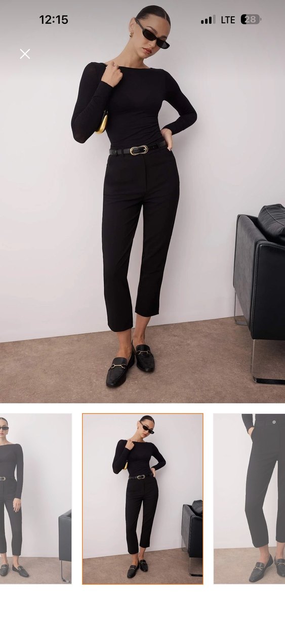 Kadın Siyah Pantolon - Görsel 2