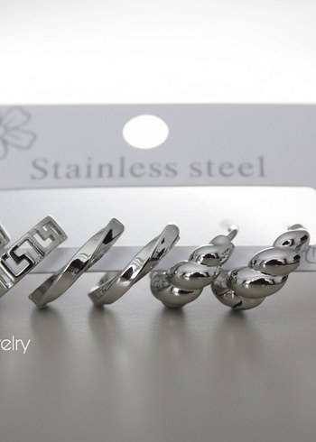 Dora Model Çelik Küpe - Görsel 2