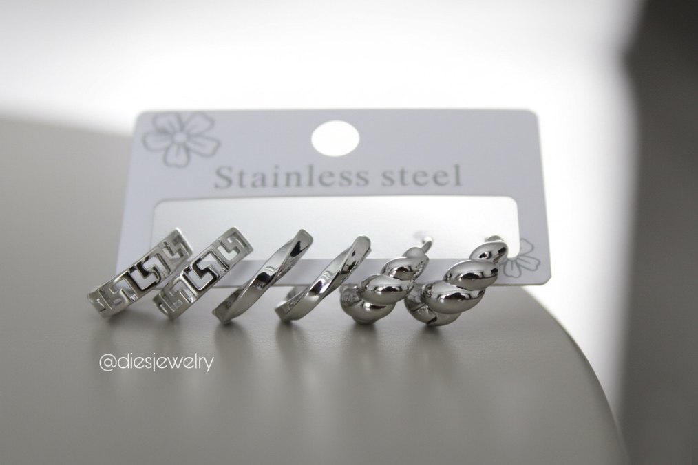 Dora Model Çelik Küpe - Görsel 2